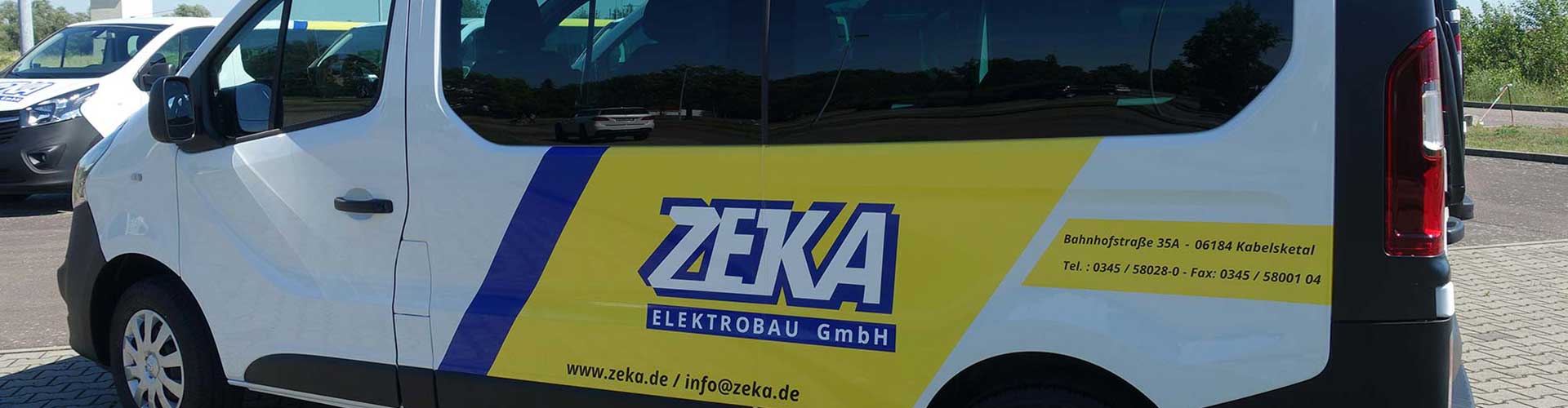 Fahrzeug mit ZEKA-Logo
